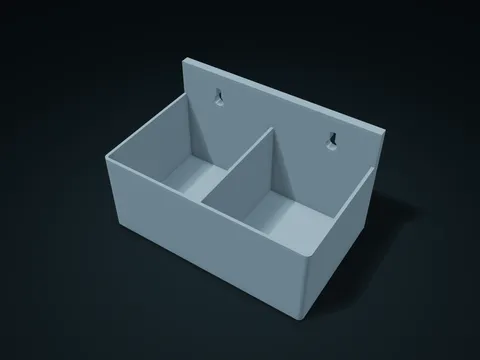 Keyhole Wall-Mount Column Box model preview, default size 170 × 105 × 100 mm, 1 part