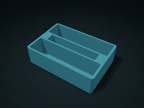 Upright Laptop Vent Slot Accessory Box model preview, default size 160 × 110 × 45 mm, 1 part