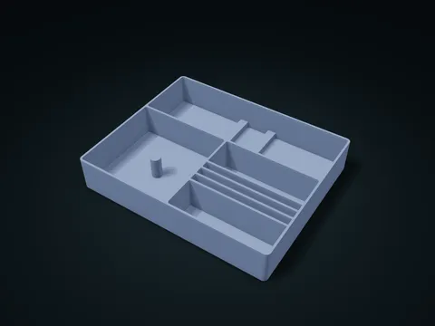 Laundry Clip Return Box model preview, default size 226 × 184 × 40 mm, 1 part