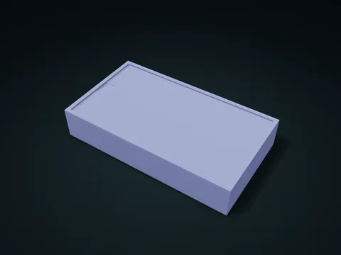 LED Board Edge Ear Sliding Lid Box model preview, default size 205 × 115 × 38 mm, 2 parts