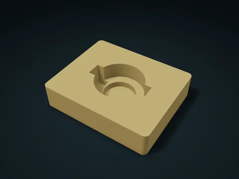 Lens Cap Ear Clearance Tray model preview, default size 140 × 115 × 32 mm, 1 part