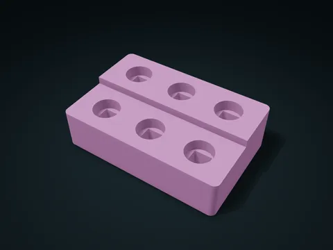 Lipstick Stepped Shoulder Locating Box model preview, default size 170 × 110 × 50 mm, 1 part
