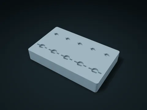 Dual-Format Memory Card Box model preview, default size 155 × 95 × 25 mm, 1 part