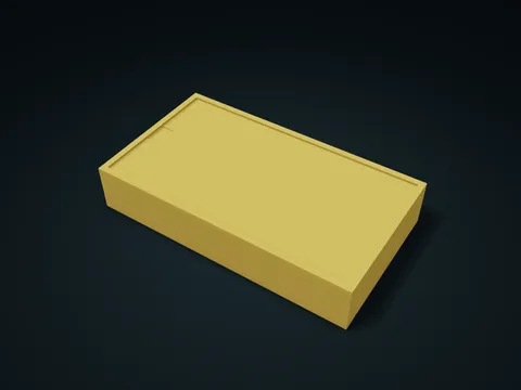 Small Fan Corner Cable Sliding Lid Box model preview, default size 205 × 115 × 38 mm, 2 parts
