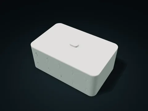 Ogee Window Lift-Off Box model preview, default size 210 × 136 × 88 mm, 2 parts