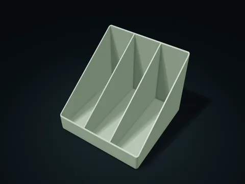 Upright Document Box model preview, default size 180 × 180 × 150 mm, 1 part