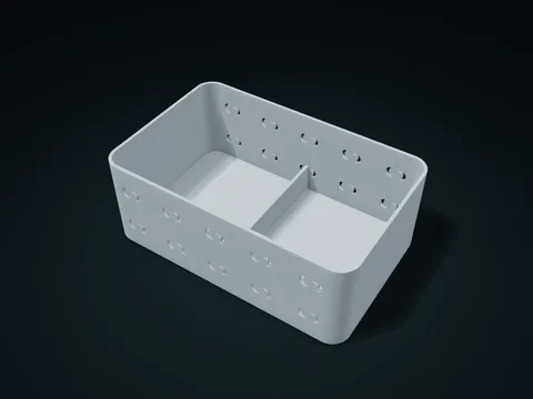 对月花窗台面篮模型预览，默认尺寸 220 × 140 × 82 mm，1 个零件