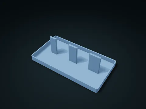 O-Ring Stepped Rail Box model preview, default size 195 × 105 × 55 mm, 1 part
