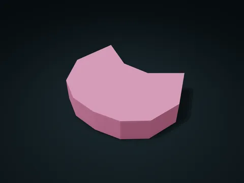 Owl Ear Peak Divided Box model preview, default size 180 × 140 × 38 mm, 2 parts
