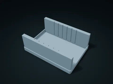 Circuit Board Edge Slot Box model preview, default size 180 × 130 × 65 mm, 1 part