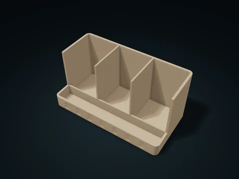 Peanut Pattern Remote Valet model preview, default size 210 × 108 × 100 mm, 1 part