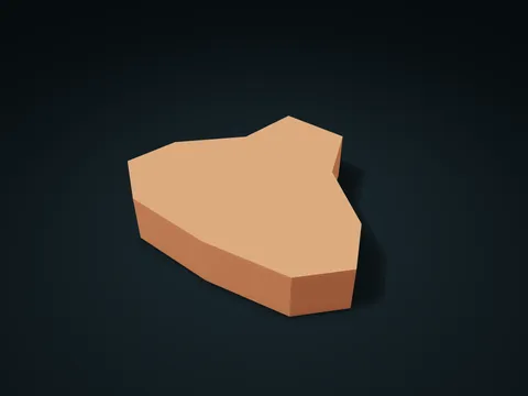 Pear Neck Outline Divided Box model preview, default size 180 × 140 × 38 mm, 2 parts