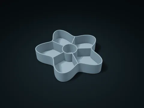 Petal Center Supply Sorting Box model preview, default size 190 × 180 × 35 mm, 1 part