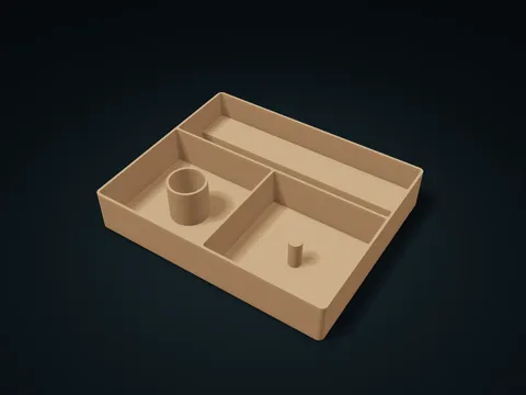 Picture Frame Hardware Tray model preview, default size 226 × 184 × 40 mm, 1 part