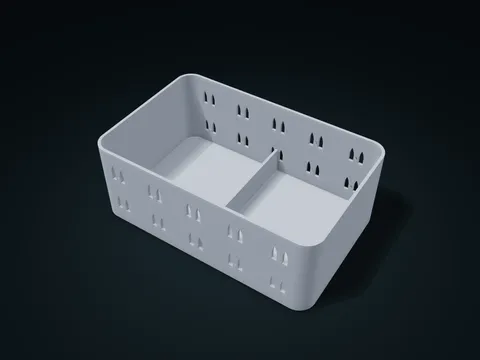 Pinched Lancet Window Bin model preview, default size 220 × 140 × 82 mm, 1 part