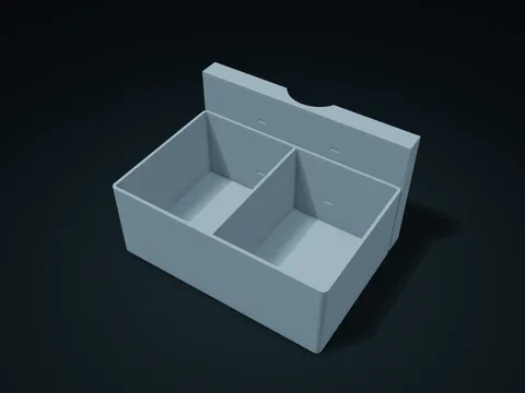 Round Rod Cable Tie Organizer model preview, default size 170 × 125 × 100 mm, 1 part