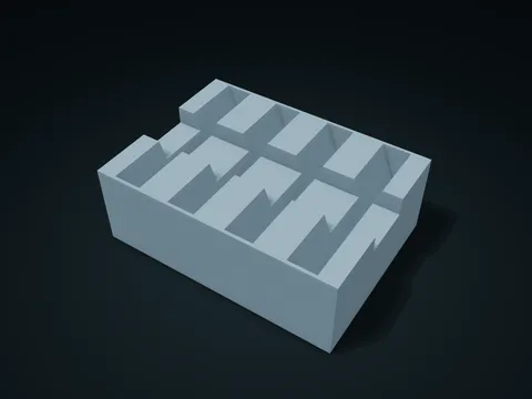 Upright Pot Lid V-Slot Box model preview, default size 185 × 135 × 65 mm, 1 part