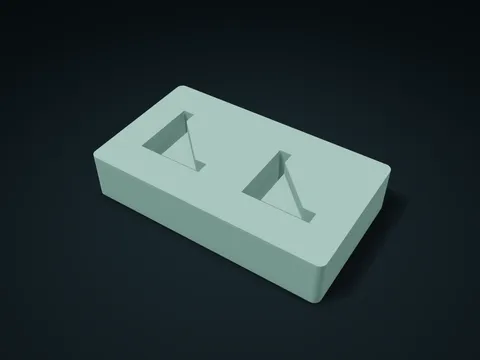 Triangle Gusset Pocket Tray model preview, default size 175 × 100 × 35 mm, 1 part