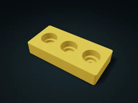 Flanged Wheel Stepped Well Box model preview, default size 200 × 95 × 36 mm, 1 part