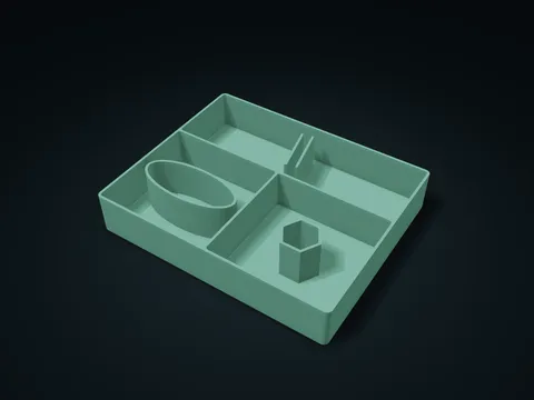Reading Pause Storage Box model preview, default size 226 × 184 × 40 mm, 1 part