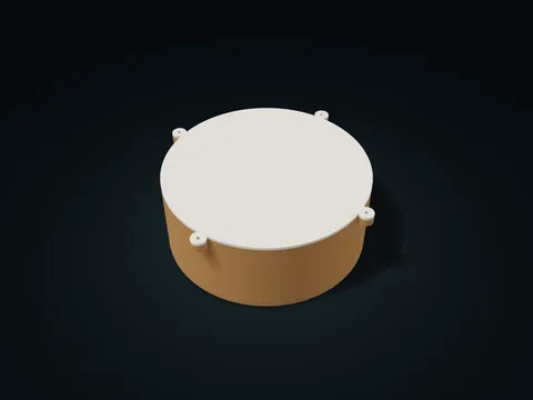 Flange-Support Core Bay Spool Protection Case model preview, default size 250 × 250 × 88 mm, 3 parts