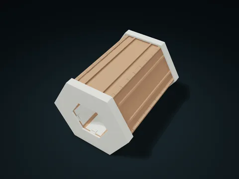 Six-Compartment Roll-Up Case model preview, default size 122.9 × 145.6 × 106.5 mm, 14 parts