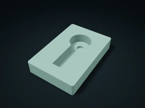 Rotary Cutter Guard & Handle Slot Box model preview, default size 120 × 180 × 32 mm, 1 part