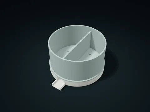 Round Lift-Out Draining Caddy with Spout model preview, default size 150 × 170 × 85 mm, 2 parts