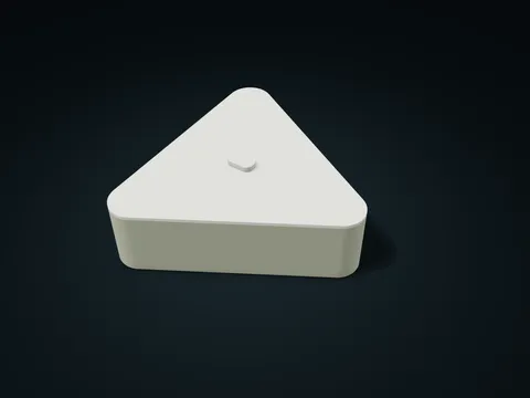 Rounded Delta Lift-Off Case model preview, default size 180 × 201.7 × 65 mm, 2 parts