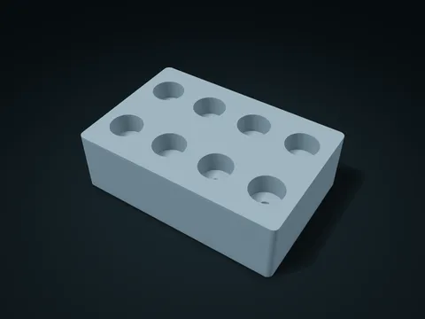 Router Bit Stepped Hole Guard Box model preview, default size 180 × 120 × 55 mm, 1 part