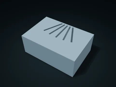 Fan-Spread Feeler Gauge Box model preview, default size 180 × 125 × 70 mm, 1 part