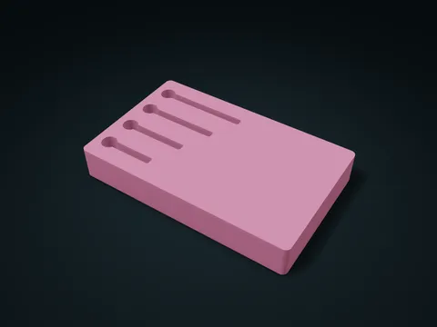 Screw Length Comb Slot Box model preview, default size 200 × 125 × 30 mm, 1 part