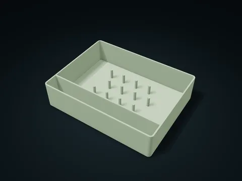 Spool Locating Box model preview, default size 210 × 160 × 50 mm, 1 part