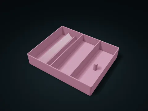 Bobbin Sewing Accessory Tray model preview, default size 226 × 184 × 40 mm, 1 part