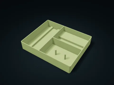 Soap Case Travel Prep Tray model preview, default size 226 × 184 × 40 mm, 1 part
