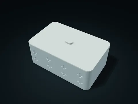 Soft Cross Lift-Off Compartment Chest model preview, default size 220 × 140 × 90 mm, 2 parts