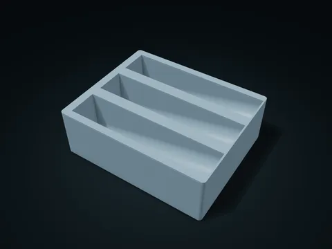 Reclining Spice Jar Display Box model preview, default size 220 × 180 × 75 mm, 1 part