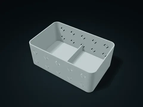 Bridged Kite Window Bin model preview, default size 215 × 138 × 82 mm, 1 part