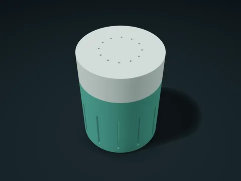 Spool Core Breathable Tube model preview, default size 49 × 49 × 62 mm, 2 parts