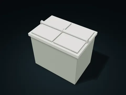 Independent Swing Lid Sorting Box model preview, default size 167 × 117 × 146.5 mm, 4 parts