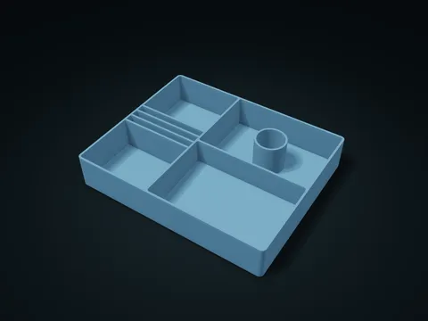 Tea Making Package Tray model preview, default size 226 × 184 × 40 mm, 1 part