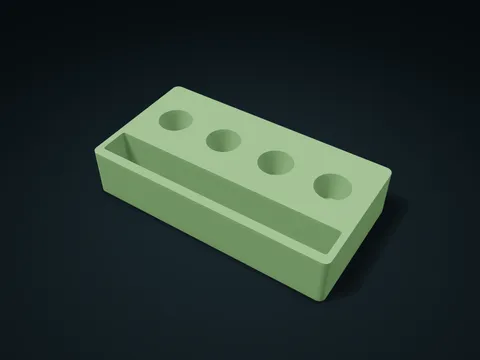 Thimble Cone Pocket Sorting Box model preview, default size 190 × 100 × 38 mm, 1 part