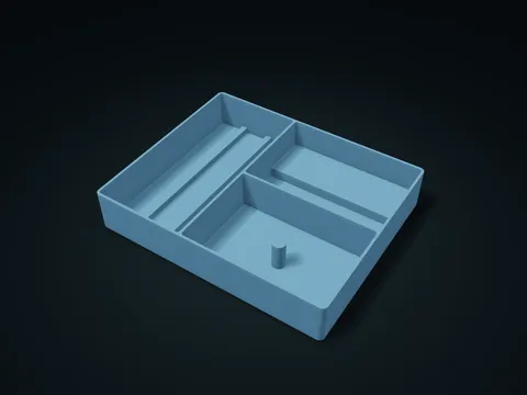 Business Trip Tech Packing Tray model preview, default size 226 × 184 × 40 mm, 1 part