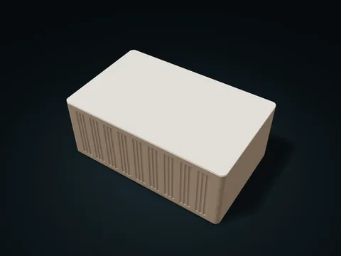 Triple Reed Tea Bag Box model preview, default size 240 × 150 × 95 mm, 2 parts
