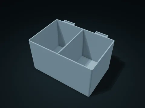 Strap-Through Hanging Box model preview, default size 170 × 120 × 95 mm, 1 part