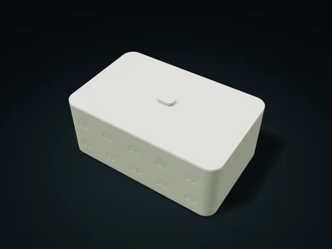 Paired Willow Lift-Off Box model preview, default size 215 × 138 × 90 mm, 2 parts