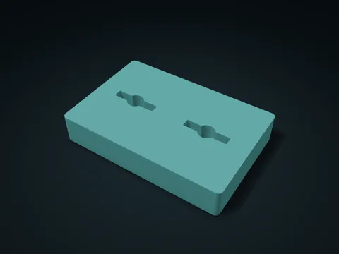 Wing Nut Twin-Wing Pocket Box model preview, default size 180 × 120 × 32 mm, 1 part