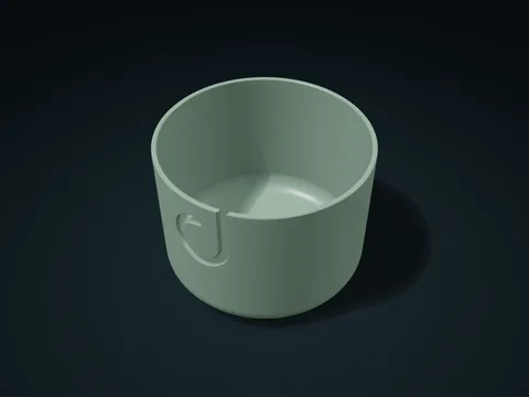 Return Hook Yarn Guide Bowl model preview, default size 119.6 × 119.6 × 87.8 mm, 1 part